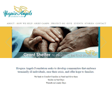 Tablet Screenshot of hospiceangels.org